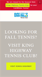 Mobile Screenshot of oakhillstennisclub.com